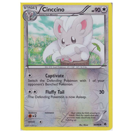 Pokemon - Black & White - Emerging Powers - (Reverse Holo) - Cinccino 85/98