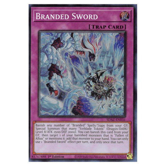 Yu-Gi-Oh! - Structure Deck - Albaz Strike - Branded Sword (Super Rare) SDAZ-EN031