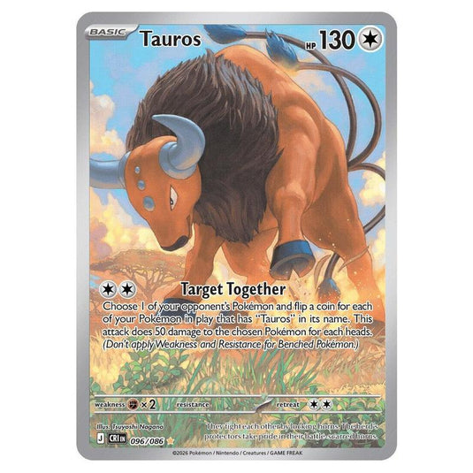 Pokemon - Mega Evolution - Chaos Rising - Tauros - 096/086
