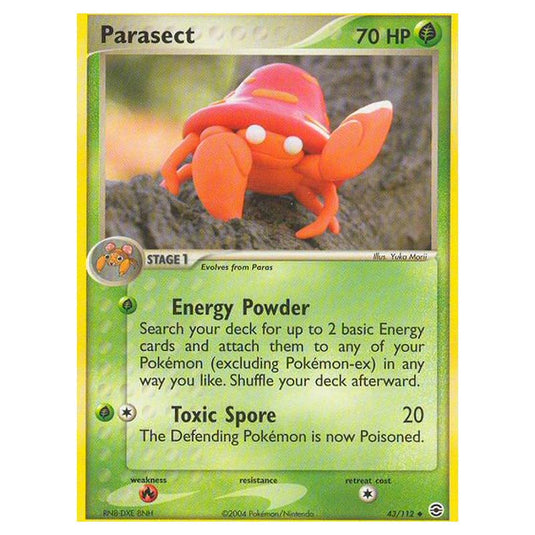 Pokemon - EX Series - FireRed & LeafGreen - Parasect - 43/112