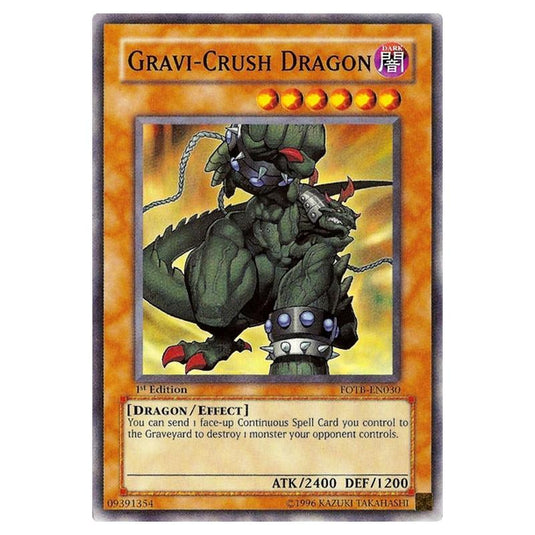 Yu-Gi-Oh! - Force of the Breaker - Gravi-Crush Dragon (Common) FOTB-EN030