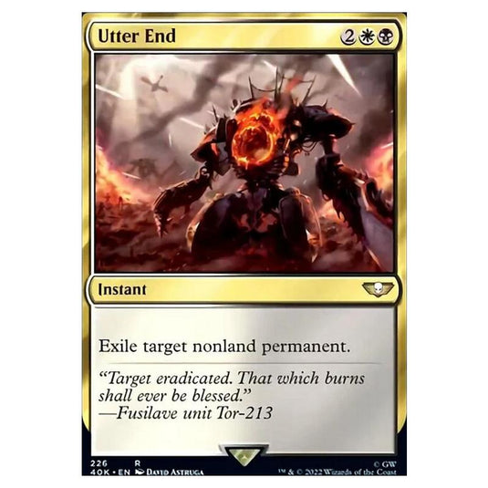 Magic The Gathering - Universes Beyond - Warhammer 40k - Utter End - 226/168