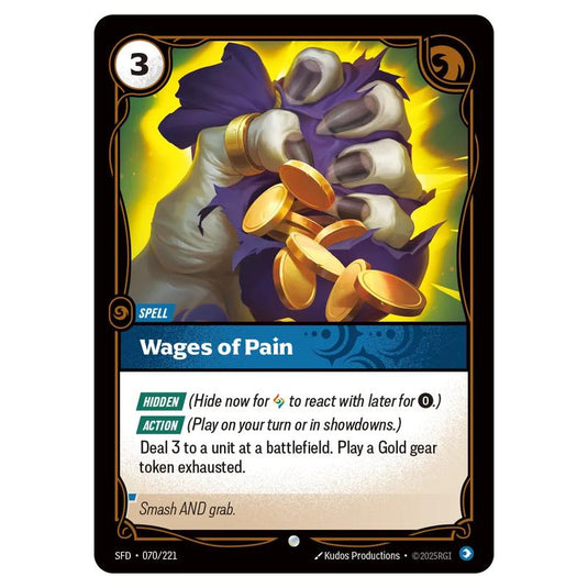 Riftbound: League of Legends TCG - Spiritforged - Wages of Pain - 070/221
