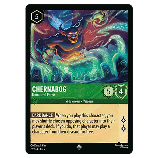 Lorcana - Winterspell - Chernabog - Unnatural Force (Super Rare) - 077/204