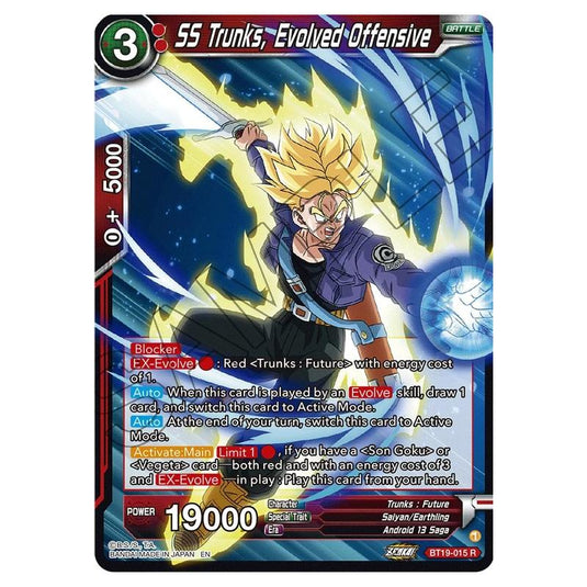 Dragon Ball Super - Fighter's Ambition - SS Trunks, Evolved Offensive - BT19-015