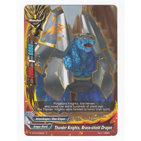 Future Card Buddyfight - Drums Adventures - Thunder Knights, Brass Shield Dragon - 86/105