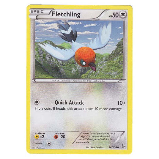 Pokemon - XY - Flashfire - Fletchling - 86/106