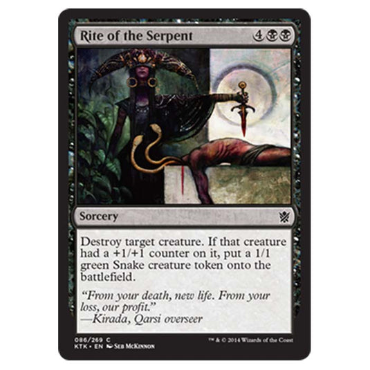 Magic the Gathering - Khans Of Tarkir - Rite of the Serpent - 86/269