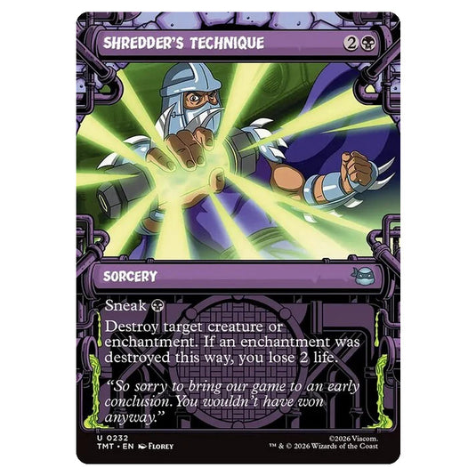 Magic The Gathering - Teenage Mutant Ninja Turtles - Shredder's Technique - 0232