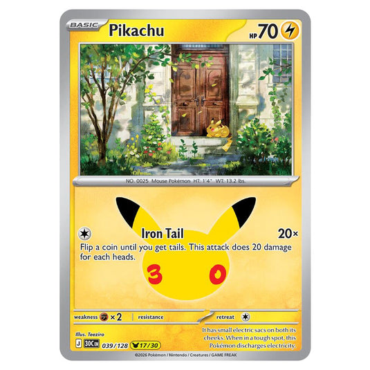 Pokemon - 30th Celebration - Pikachu - 039/128