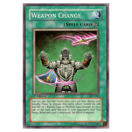 Yu-Gi-Oh! - Ancient Sanctuary - Weapon Change (Common) AST-041