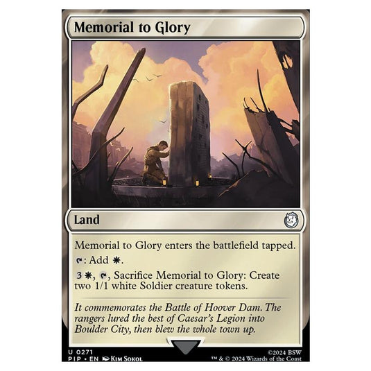 Magic The Gathering - Universes Beyond - Fallout - Memorial to Glory - 0271