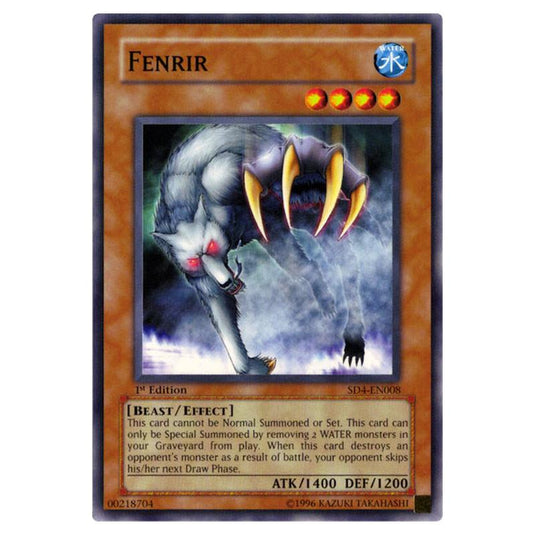 Yu-Gi-Oh! - Structure Deck - Fury from the Deep - Fenrir (Common) SD4-EN008