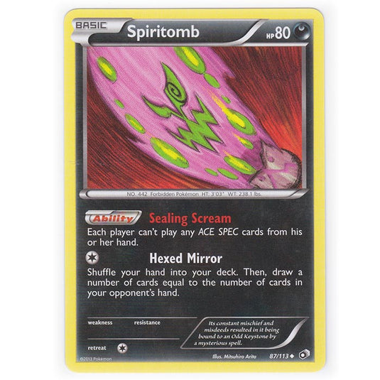 Pokemon - Black & White - Legendary Treasures - Spiritomb - 87/113