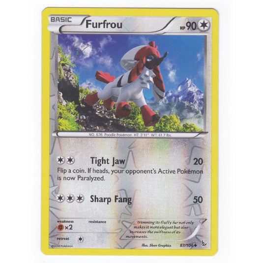 Pokemon - XY - Flashfire - (Reverse Holo) Furfrou - 87/106