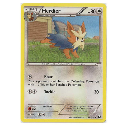 Pokemon - Black & White - Dark Explorers - Herdier - 87/108