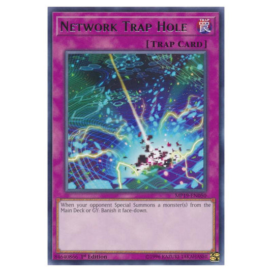 Yu-Gi-Oh! - 2019 Gold Sarcophagus Tin Mega Pack - Network Trap Hole (Rare) MP19-EN050