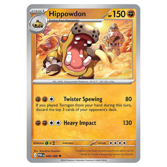 Pokemon - Mega Evolution - Perfect Order - Hippowdon - 040/088