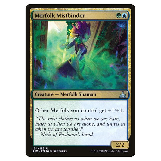 Magic The Gathering - Rivals Of Ixalan - Merfolk Mistbinder - 164/196 (Foil)