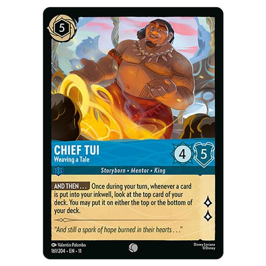 Lorcana - Winterspell - Chief Tui - Weaving a Tale (Common) - 161/204