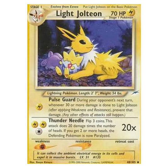 Pokemon - Neo Destiny - Light Jolteon - 048/105