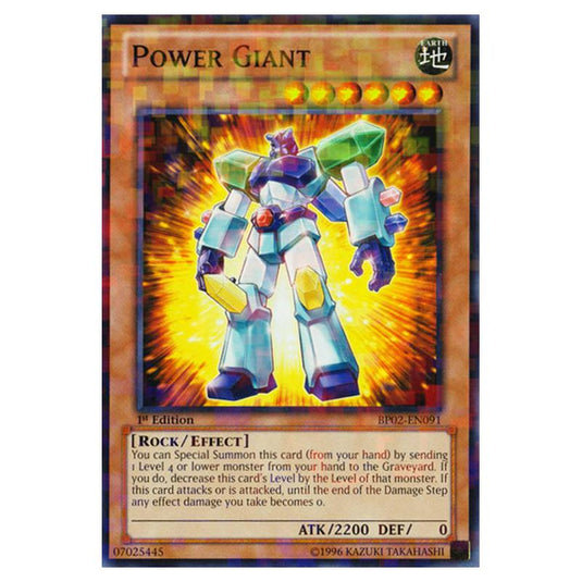 Yu-Gi-Oh! - Battle Pack 2 - War of the Giants - Power Giant (Mosaic Rare) BP02-EN091