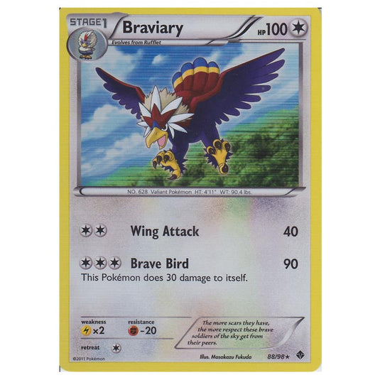 Pokemon - Black & White - Emerging Powers - Braviary 88/98