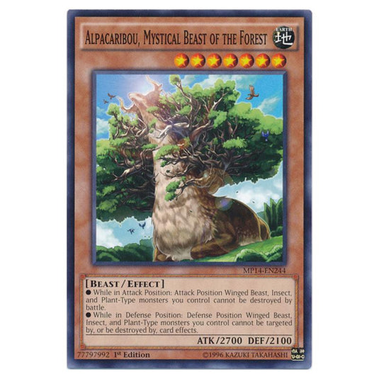Yu-Gi-Oh! - 2014 Mega-Tin Mega Pack - Alpacaribou, Mystical Beast of the Forest (Common) MP14-EN244