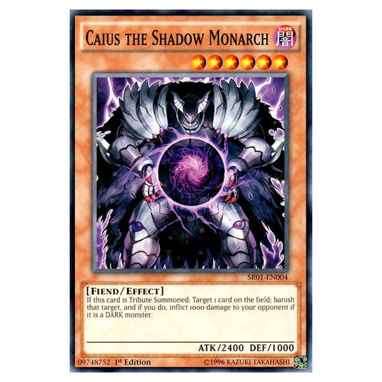 Yu-Gi-Oh! - Emperor of Darkness Structure Deck - Caius the Shadow Monarch (Common) SR01-EN004