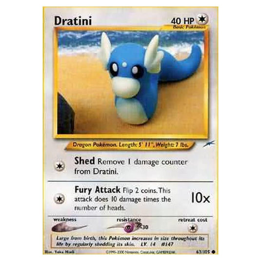 Pokemon - Neo Destiny - Dratini - 063/105