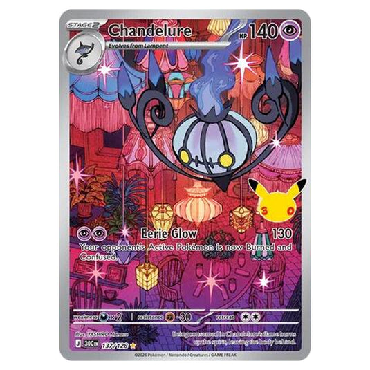 Pokemon - 30th Celebration - Chandelure - 137/128