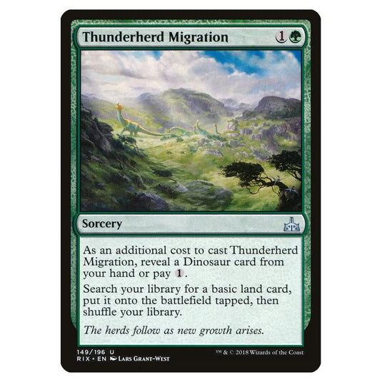 Magic The Gathering - Rivals Of Ixalan - Thunderherd Migration - 149/196 (Foil)