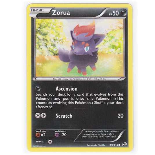 Pokemon - Black & White - Legendary Treasures - Zorua - 89/113