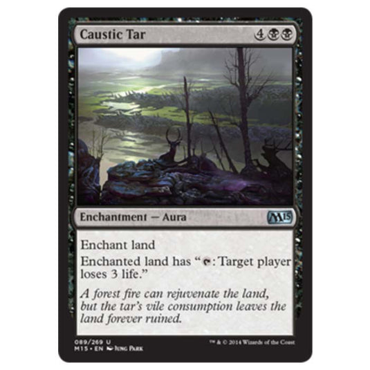 Magic the Gathering - M15 Core Set - Caustic Tar - 89/269 (Foil)