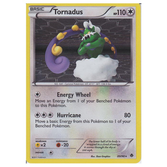 Pokemon - Black & White - Emerging Powers - Tornadus 89/98