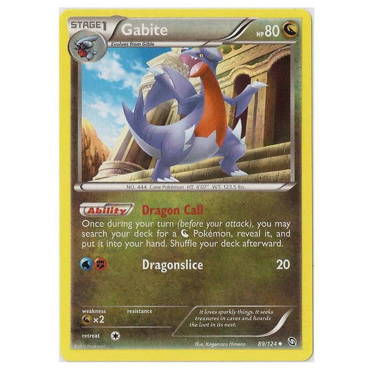 Pokemon - Black & White - Dragons Exalted - Gabite - 89/124