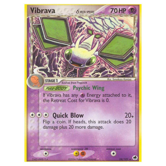 Pokemon - EX Dragon Frontiers - Vibrava δ Delta Species - 024