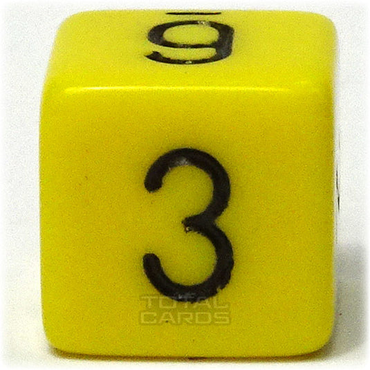 Chessex - Opaque 16mm D6 - Yellow w/Black