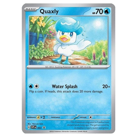 Pokemon - SV Black Star Promos - Quaxly - 003/003