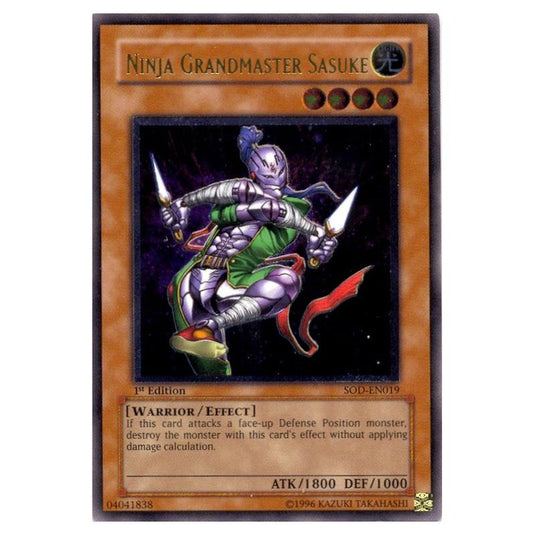 Yu-Gi-Oh! - Soul of the Duelist - Ninja Grandmaster Sasuke (Ultimate Rare) SOD-EN019