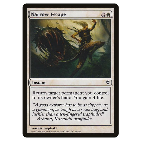 Magic The Gathering - Zendikar - Narrow Escape - 27/249