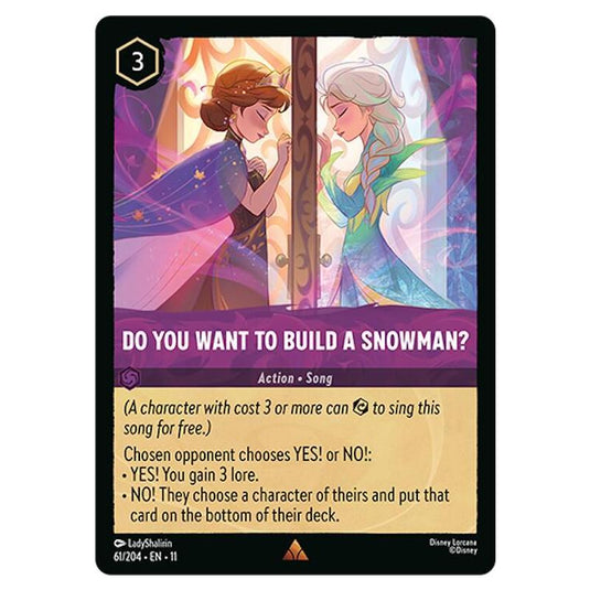 Lorcana - Winterspell - Do You Want to Build A Snowman? (Rare) - 061/204