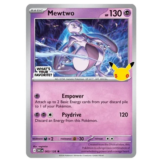 Pokemon - 30th Celebration - Mewtwo - 063/128