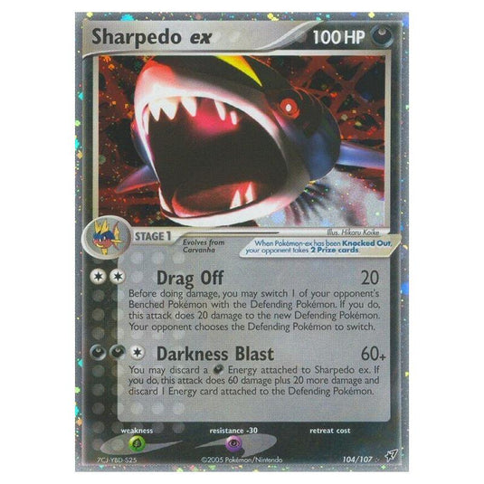 Pokemon - EX Deoxys - Sharpedo ex - 104/107