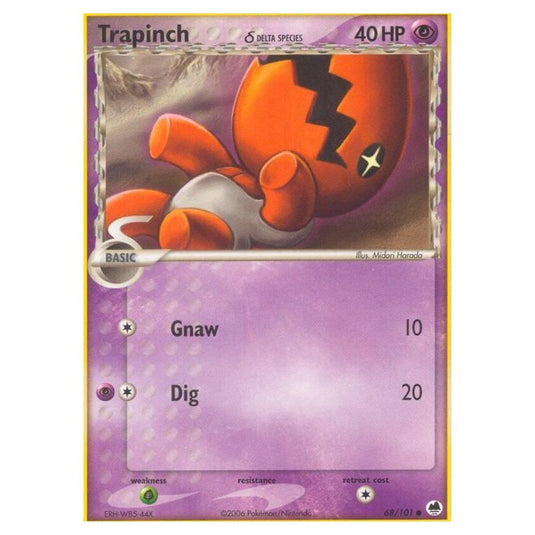 Pokemon - EX Dragon Frontiers - Trapinch δ Delta Species - 068