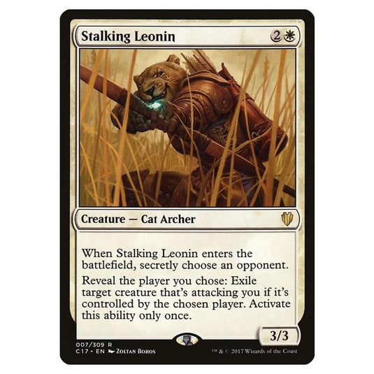 Magic The Gathering - Commander 2017 - Stalking Leonin - 007/309