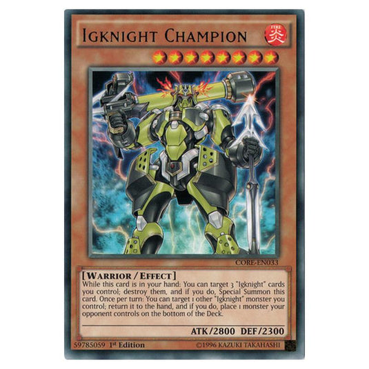 Yu-Gi-Oh! - Clash of Rebellions - Igknight Champion (Rare) CORE-EN033