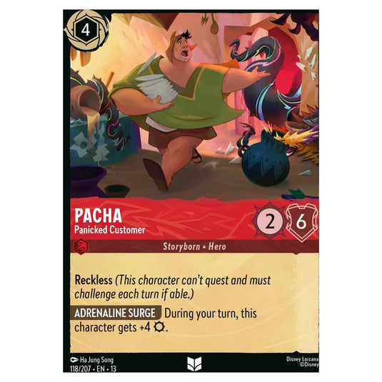 Lorcana - Attack of the Vine! - Pacha - Panicked Customer (Uncommon) - 118/207