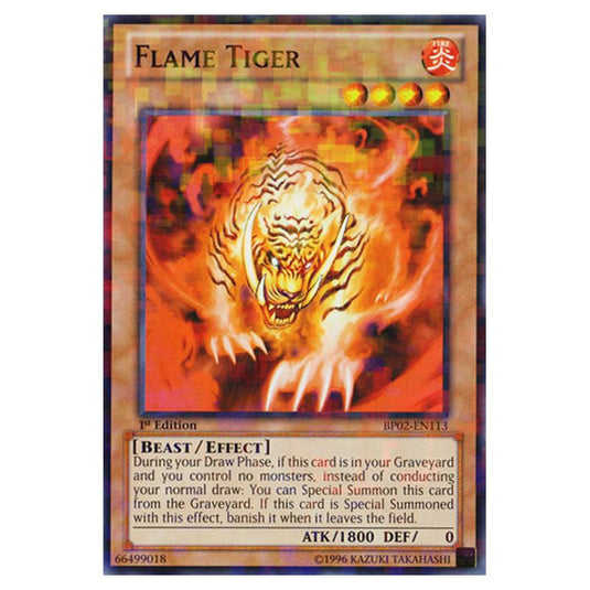 Yu-Gi-Oh! - Battle Pack 2 - War of the Giants - Flame Tiger (Mosaic Rare) BP02-EN113