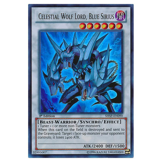 Yu-Gi-Oh! - Shadow Specters - Celestial Wolf Lord, Blue Sirius (Ultra Rare) SHSP-EN090
